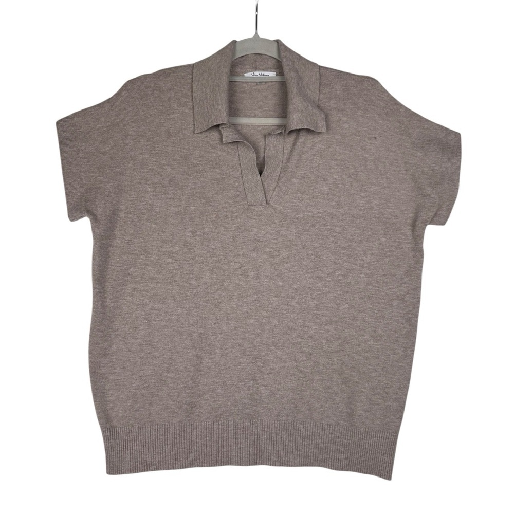 Vila Milano Beige Sweater V-Neck Size Small